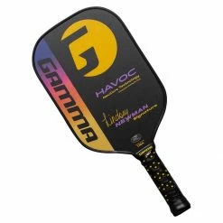 Brand new 🤩 Cheapest 🎉 GAMMA Lindsey Newman Havoc BLEMISHED Middleweight Composite Pickleball Paddle ❤️ 💯